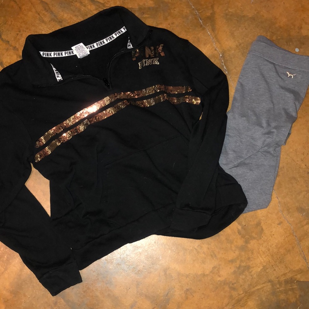 Victoria secret Pink sweatshirt and leggings